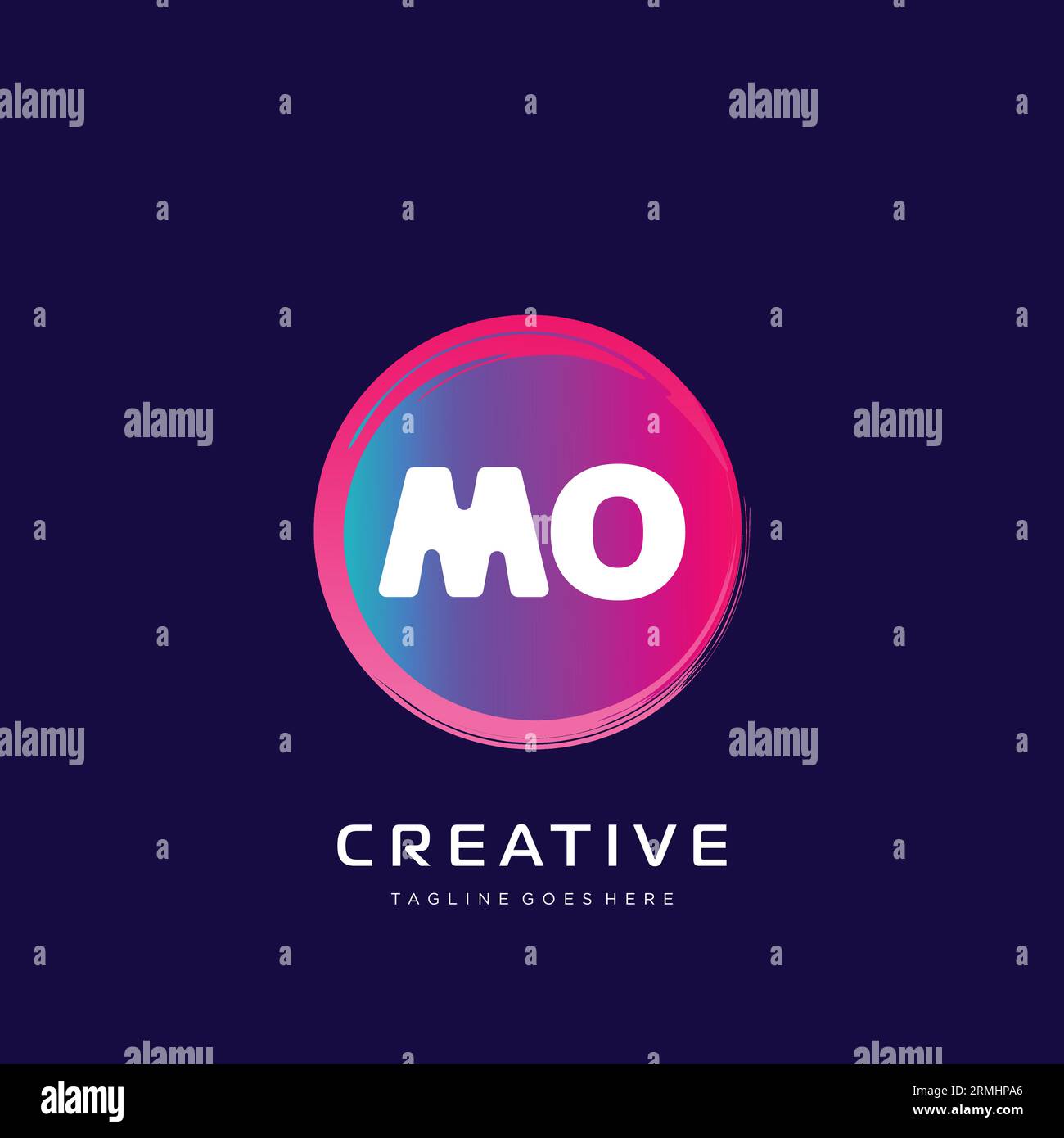 initial logo With Colorful template vector. Stock Vector