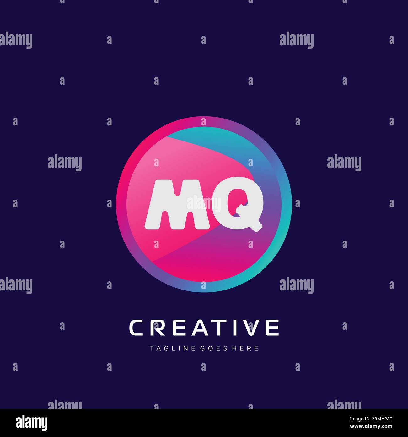 initial logo With Colorful template vector. Stock Vector