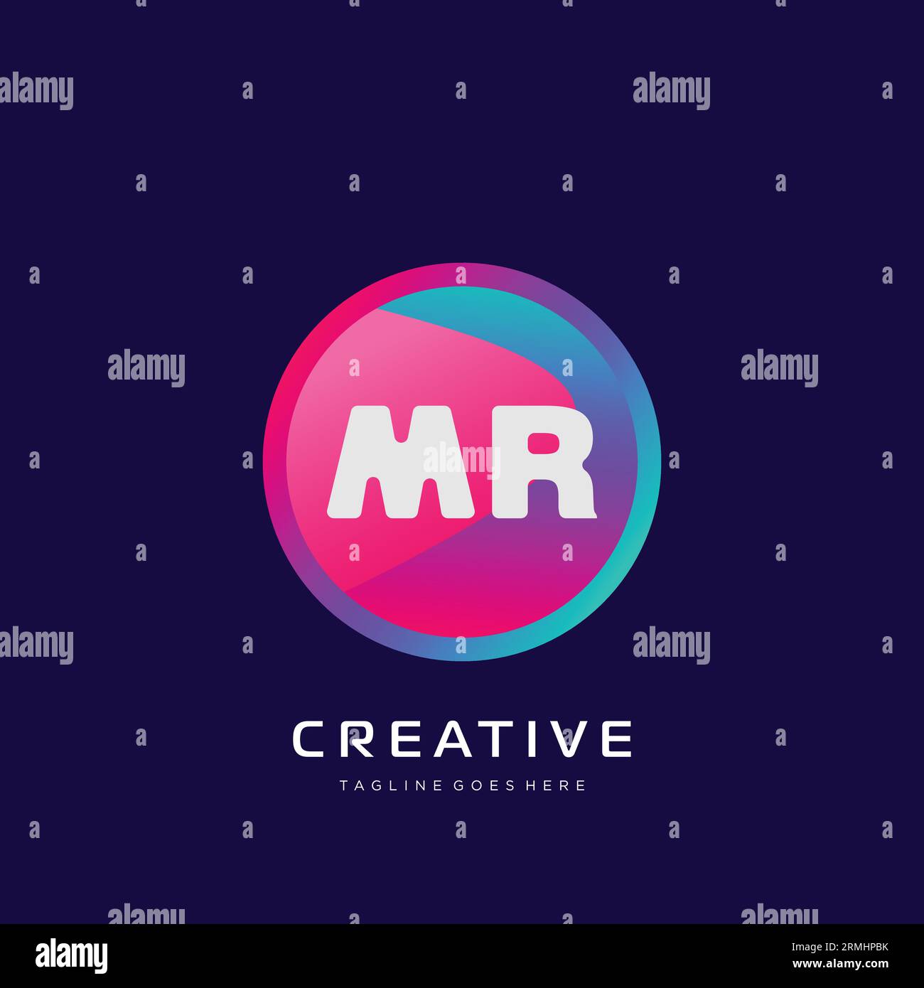 initial logo With Colorful template vector. Stock Vector