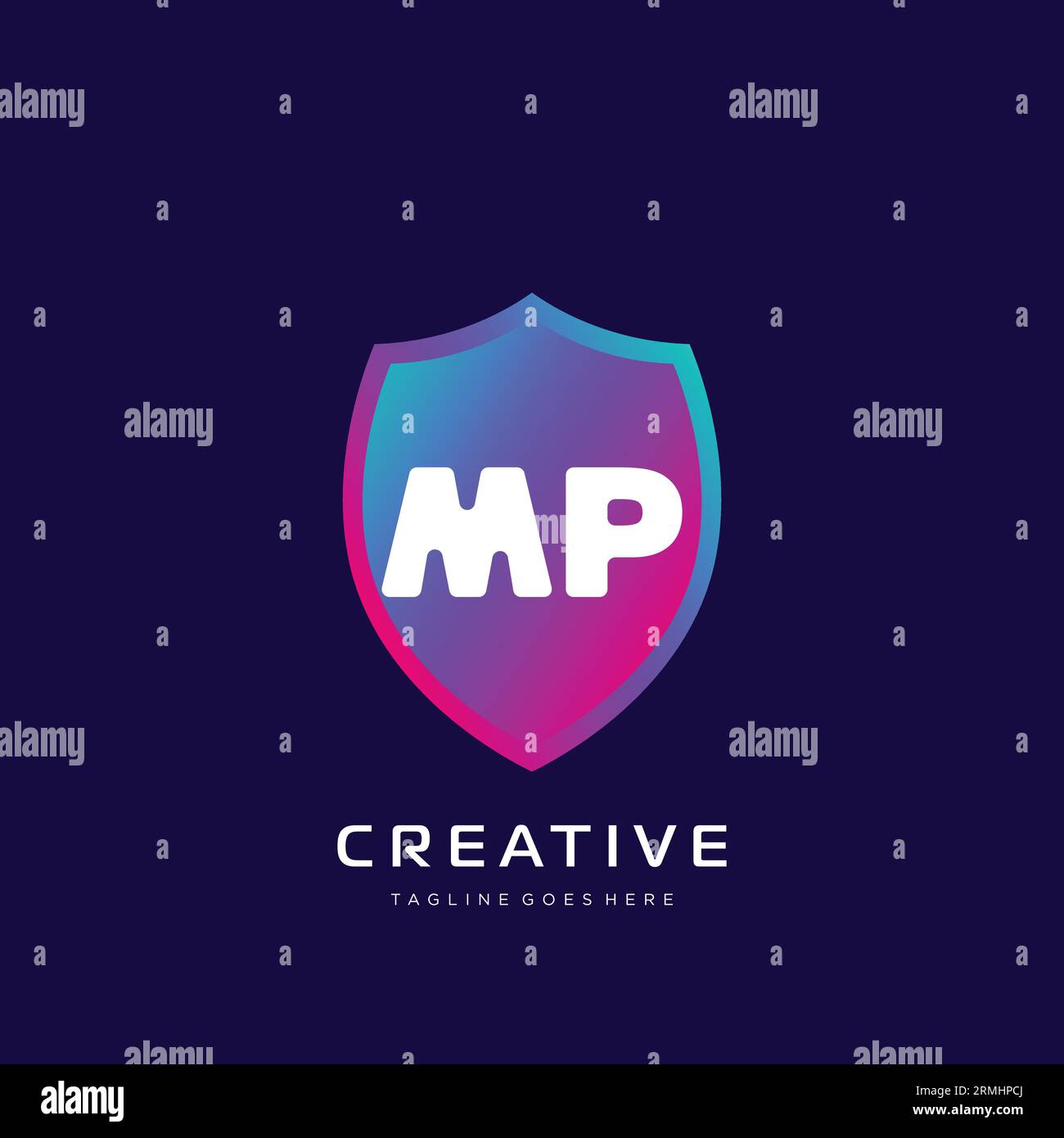 initial logo With Colorful template vector. Stock Vector