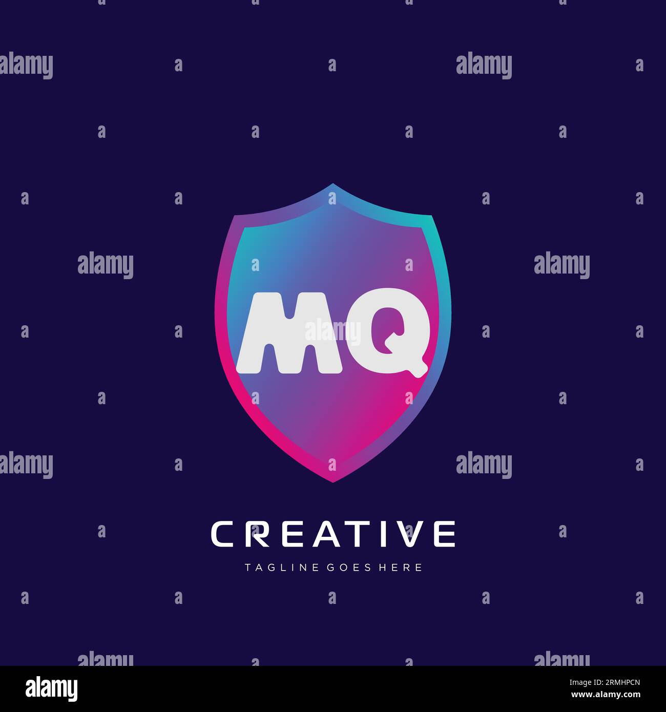 initial logo With Colorful template vector. Stock Vector