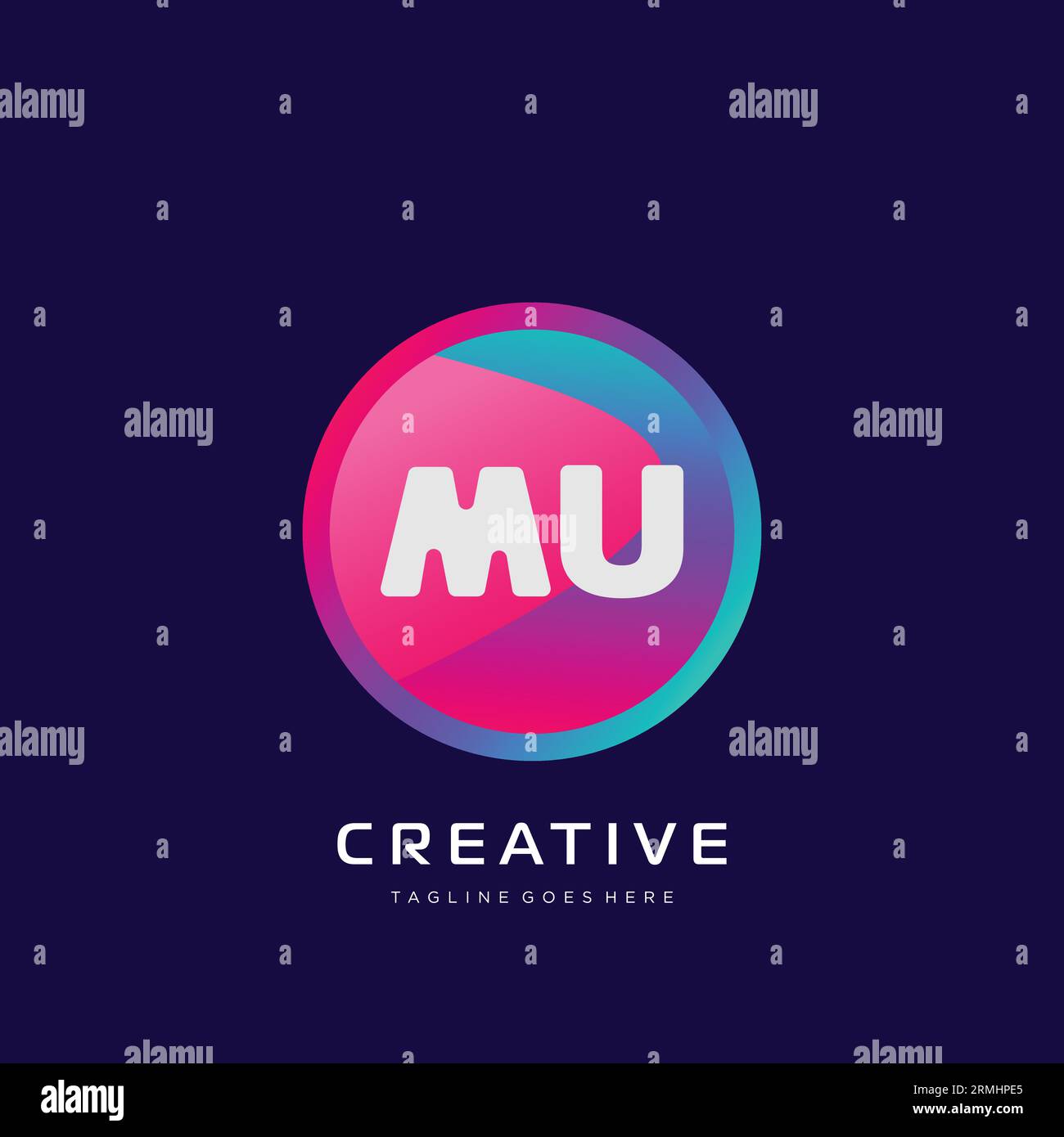 initial logo With Colorful template vector. Stock Vector