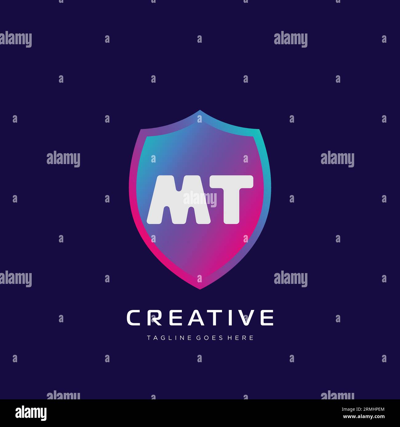 initial logo With Colorful template vector. Stock Vector