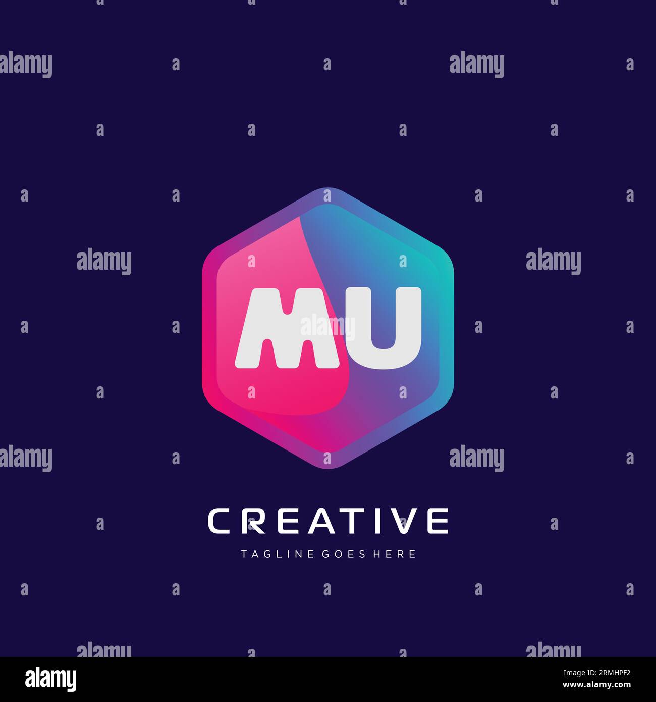 initial logo With Colorful template vector. Stock Vector