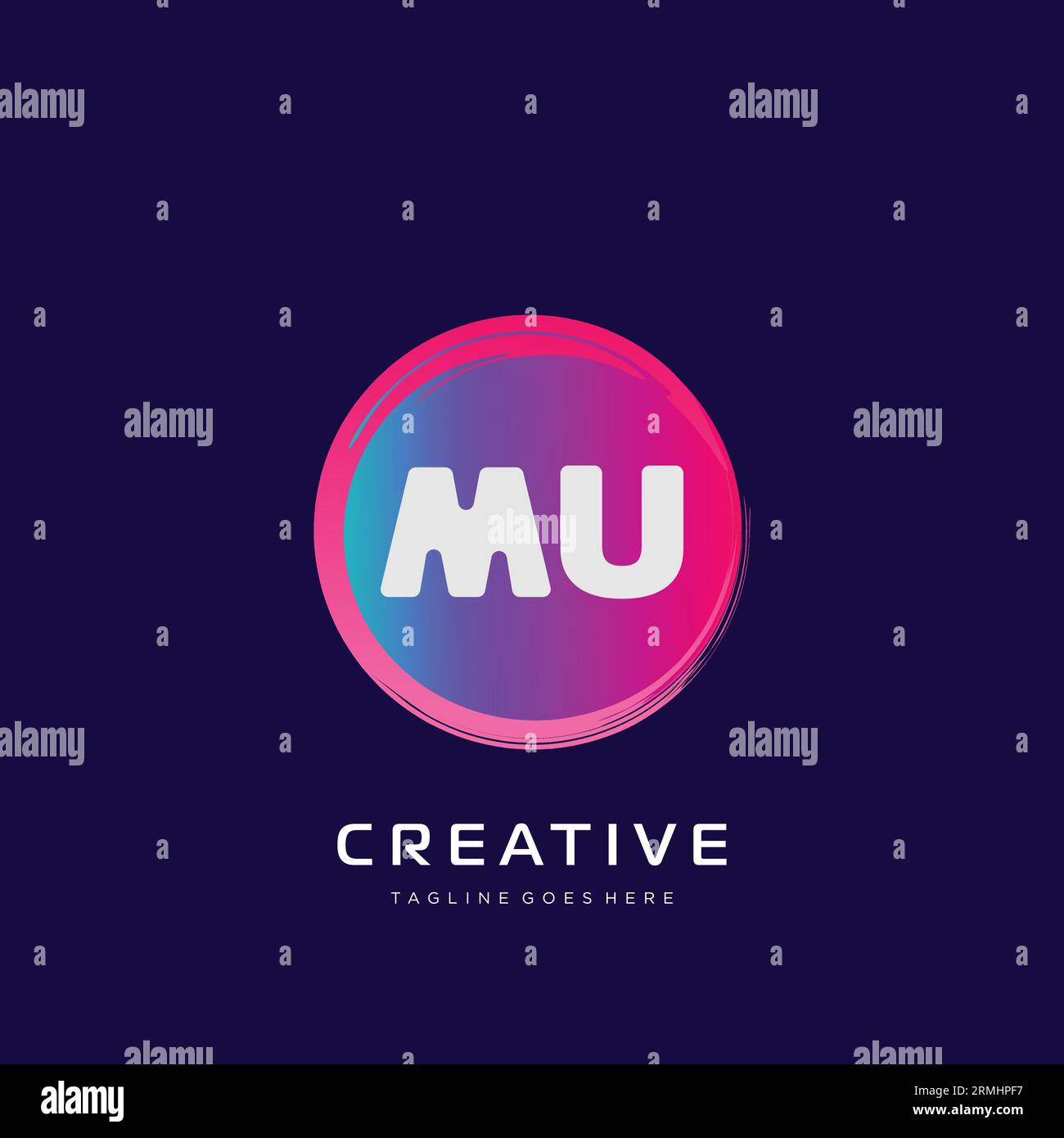 initial logo With Colorful template vector. Stock Vector