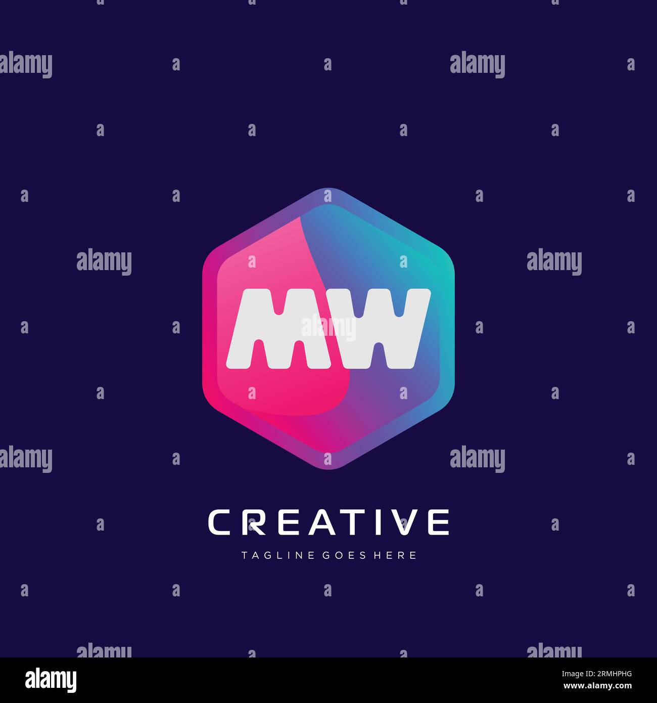 initial logo With Colorful template vector. Stock Vector