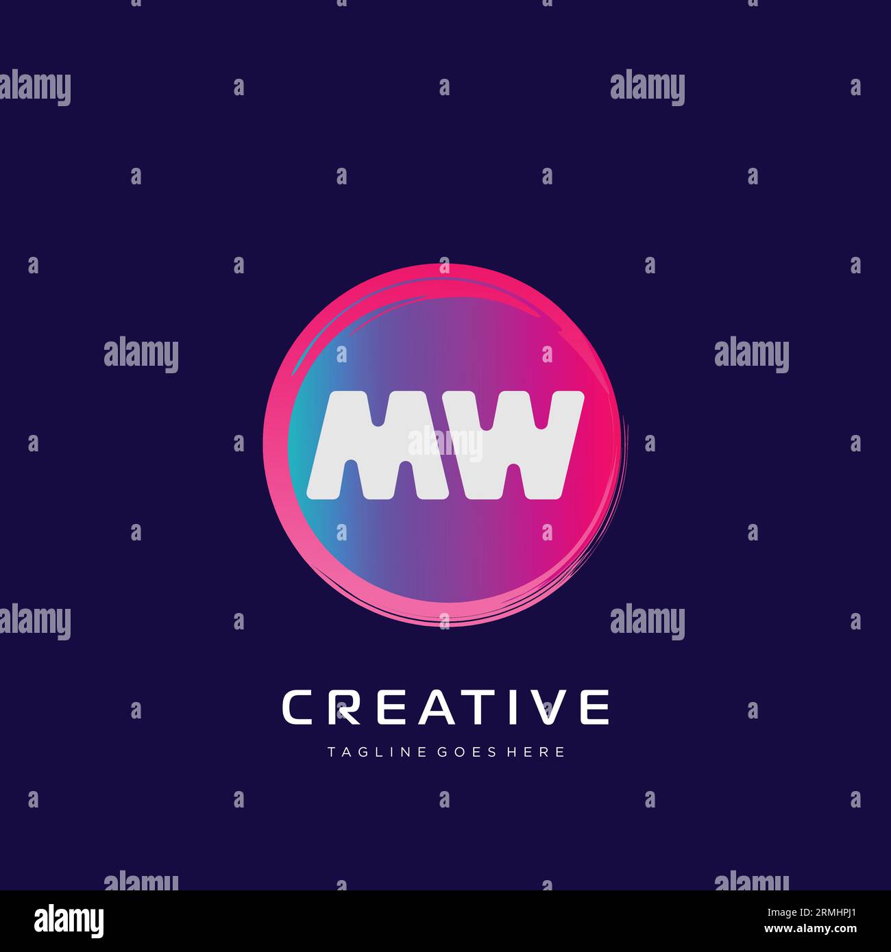 initial logo With Colorful template vector. Stock Vector