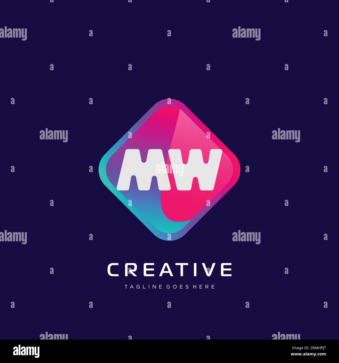 initial logo With Colorful template vector. Stock Vector