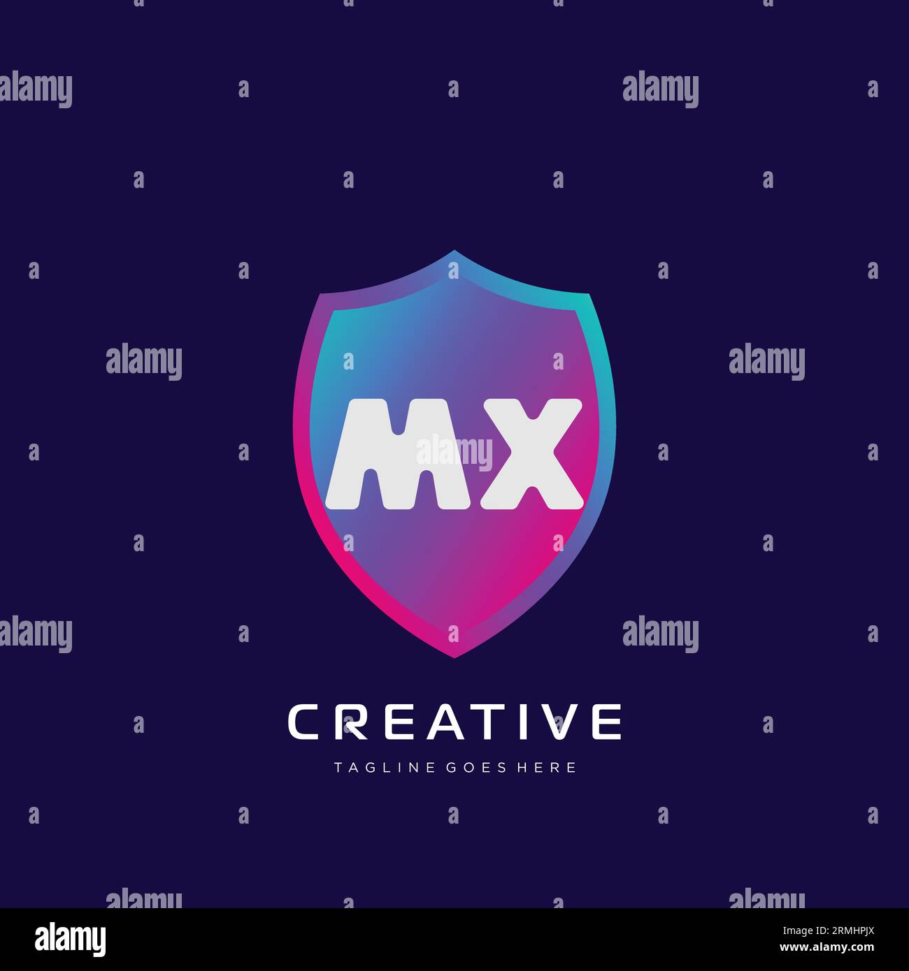 initial logo With Colorful template vector. Stock Vector