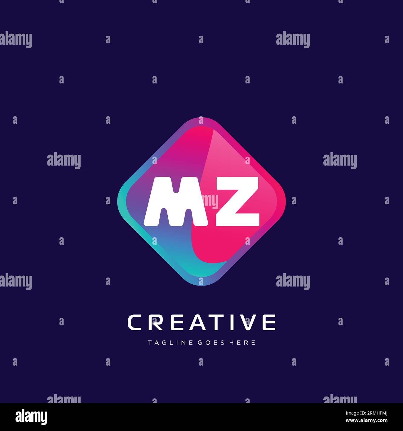 initial logo With Colorful template vector. Stock Vector
