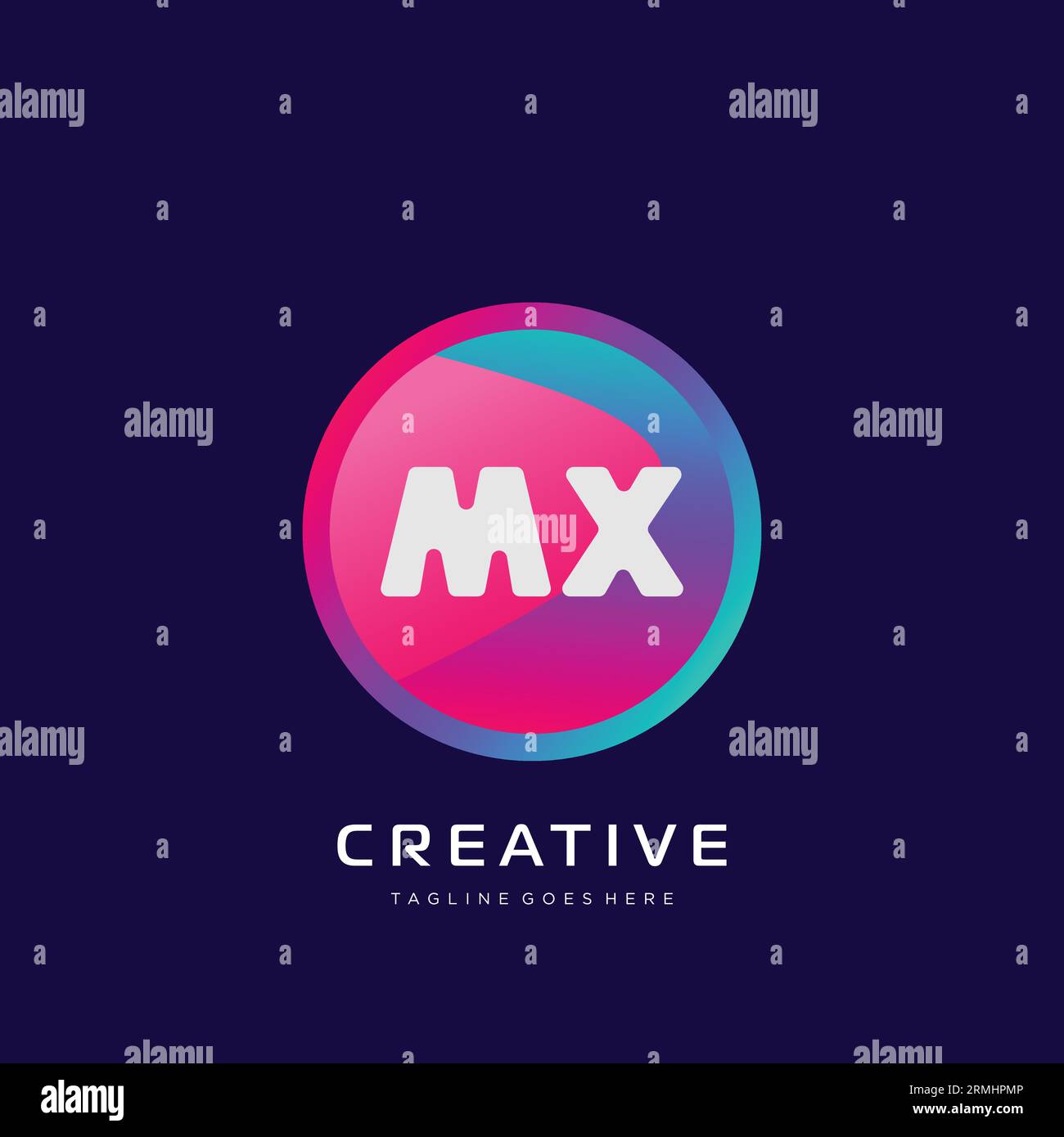 initial logo With Colorful template vector. Stock Vector