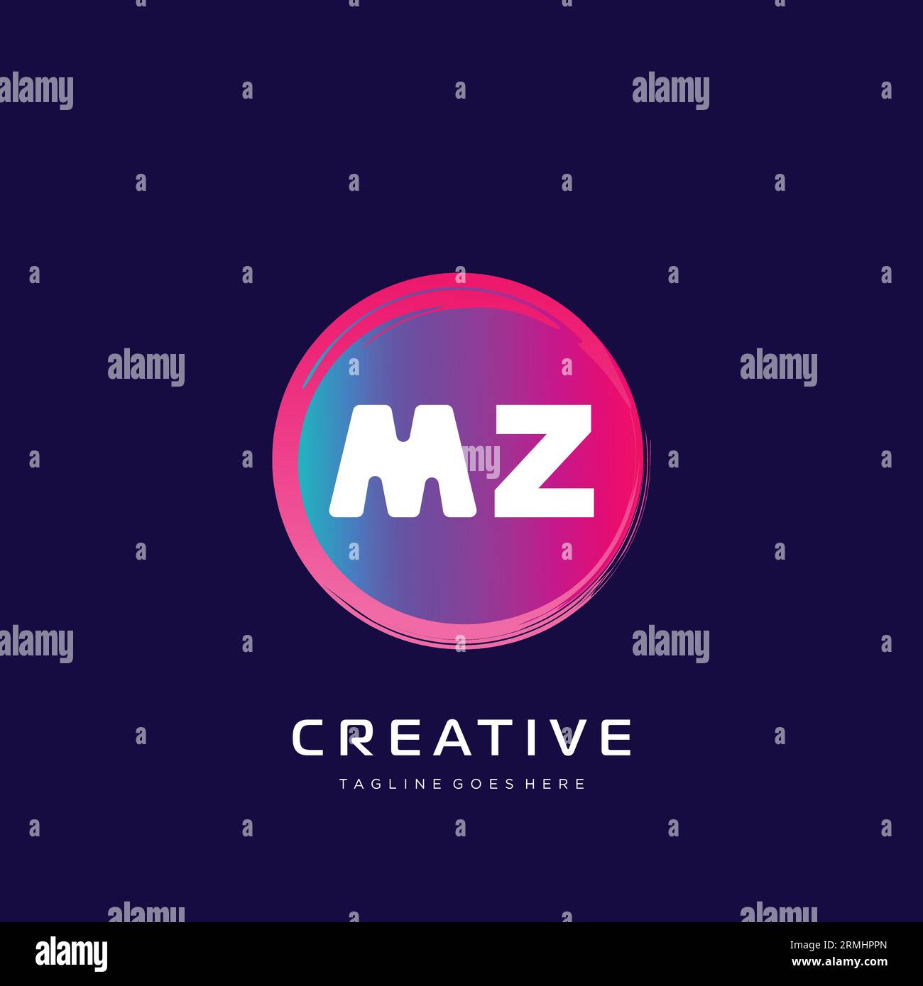 initial logo With Colorful template vector. Stock Vector