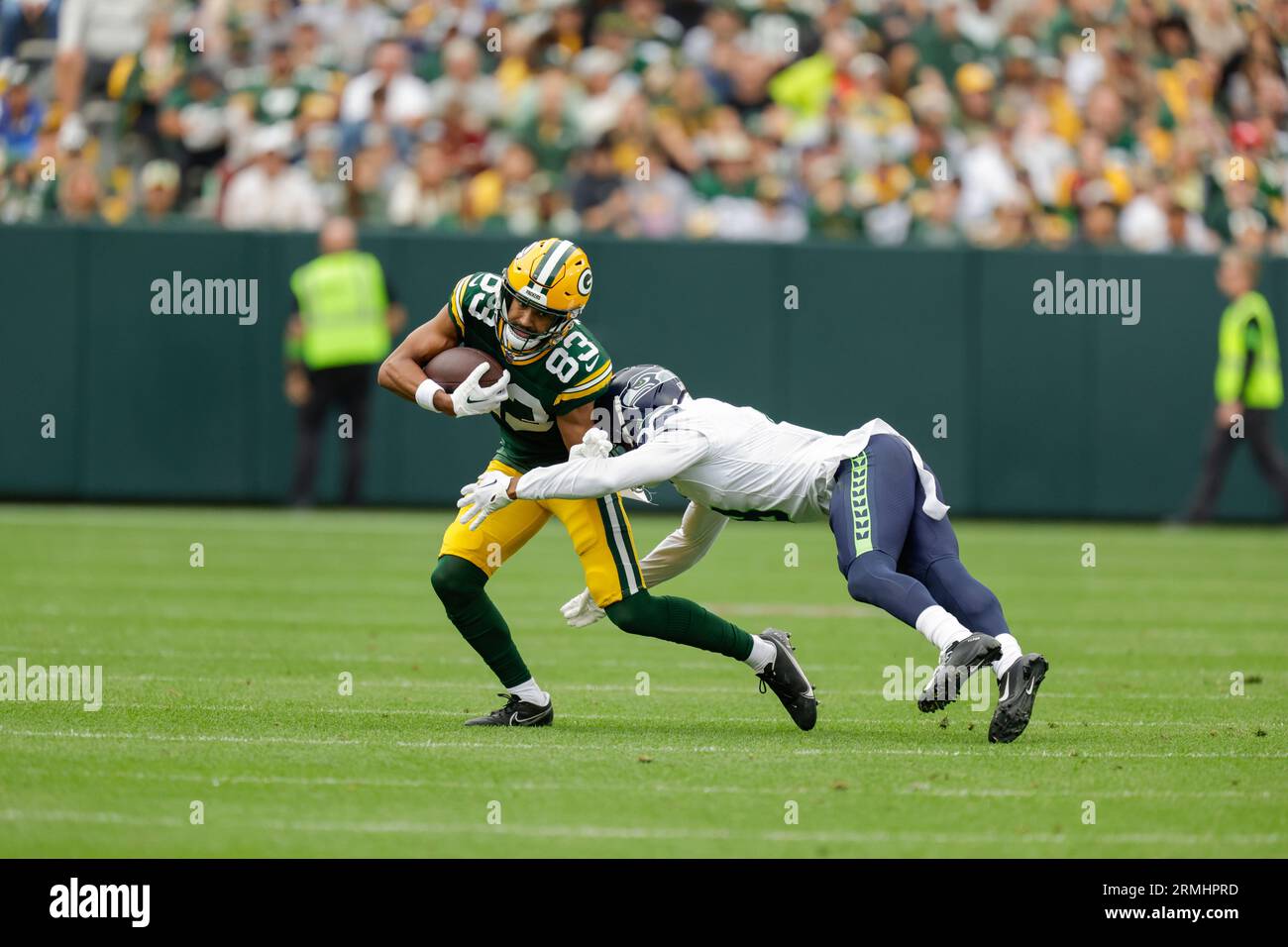 Green Bay Packers wide receiver Samori Toure (83) makes a catch while