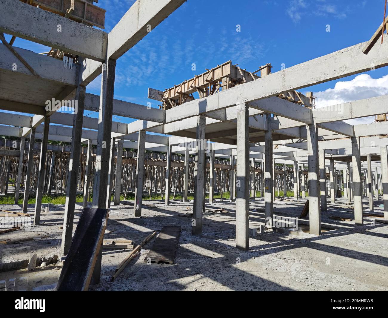 scene of new housing scheme under construction Stock Photo - Alamy