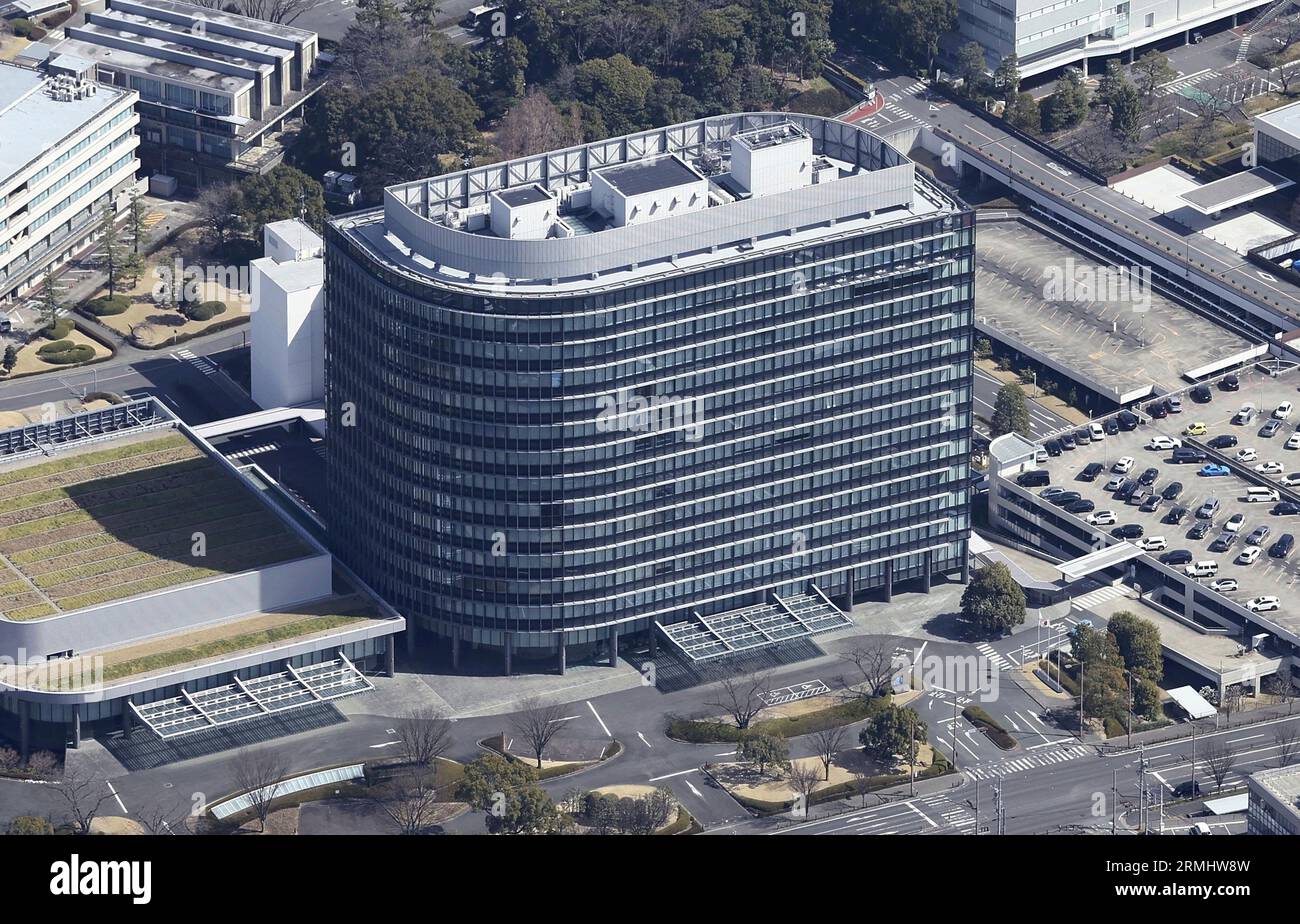 An aerial photo shows TOYOTA MOTOR CORPORATION headquarters in Toyota ...