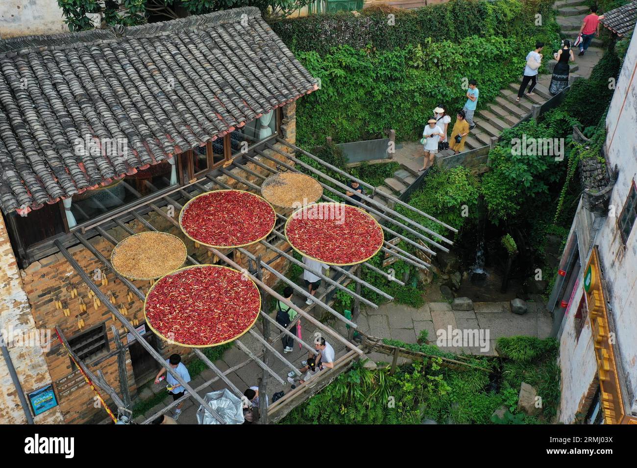 **CHINESE MAINLAND, HONG KONG, MACAU AND TAIWAN OUT** Aerial photo ...