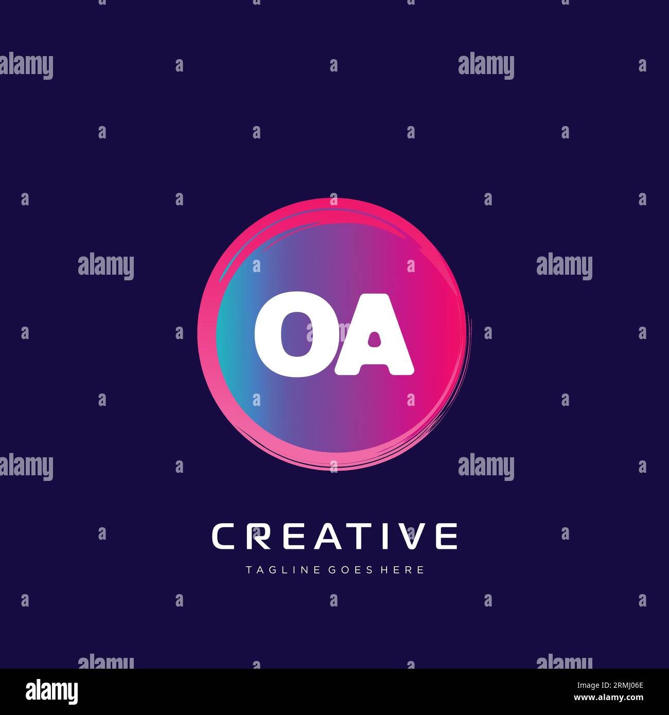 initial logo With Colorful template vector. Stock Vector