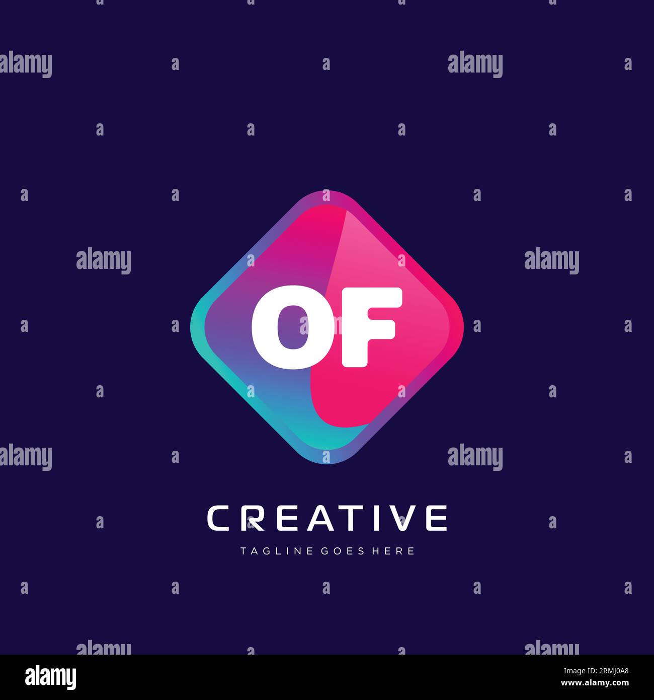 initial logo With Colorful template vector. Stock Vector