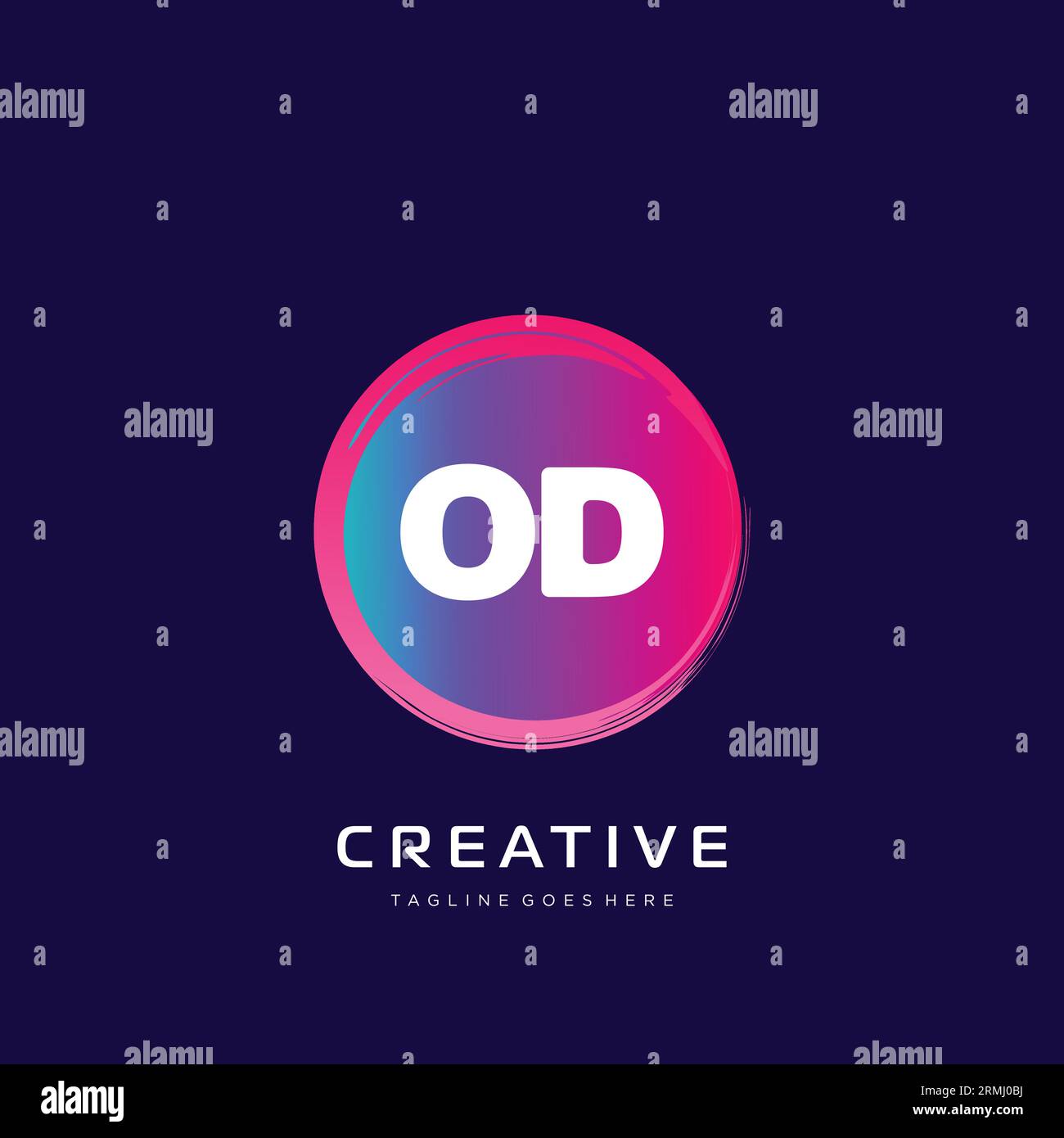 initial logo With Colorful template vector. Stock Vector