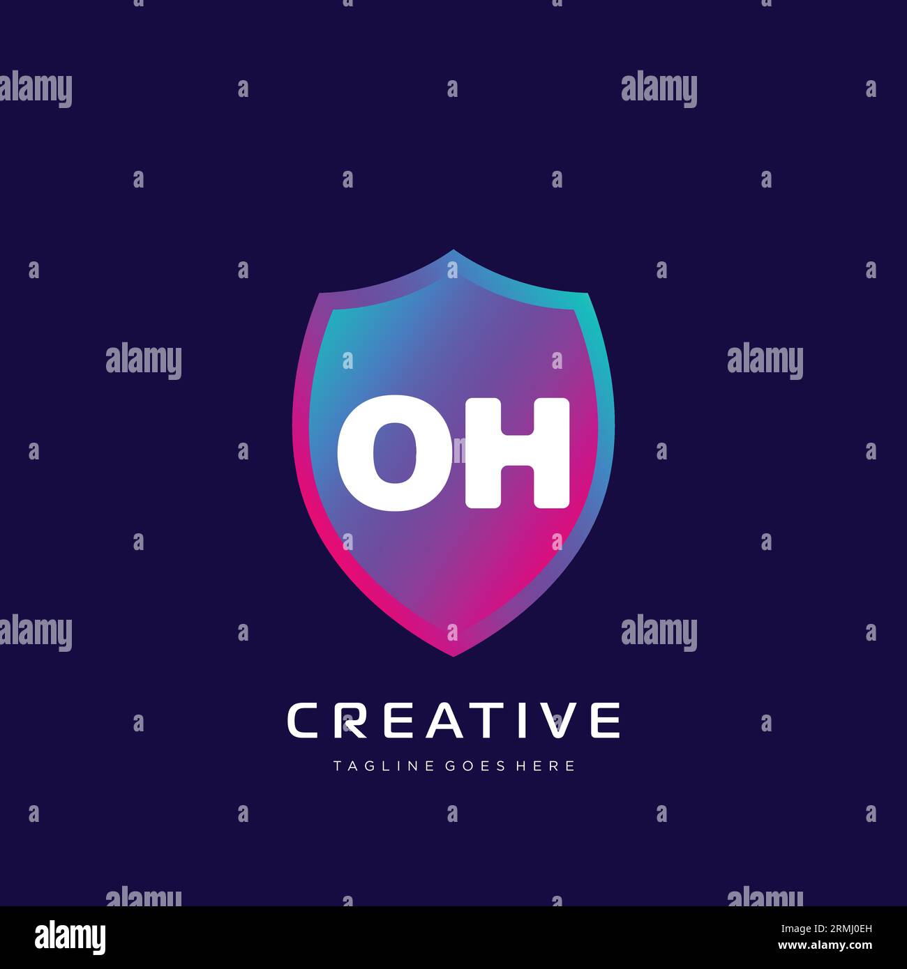 initial logo With Colorful template vector. Stock Vector
