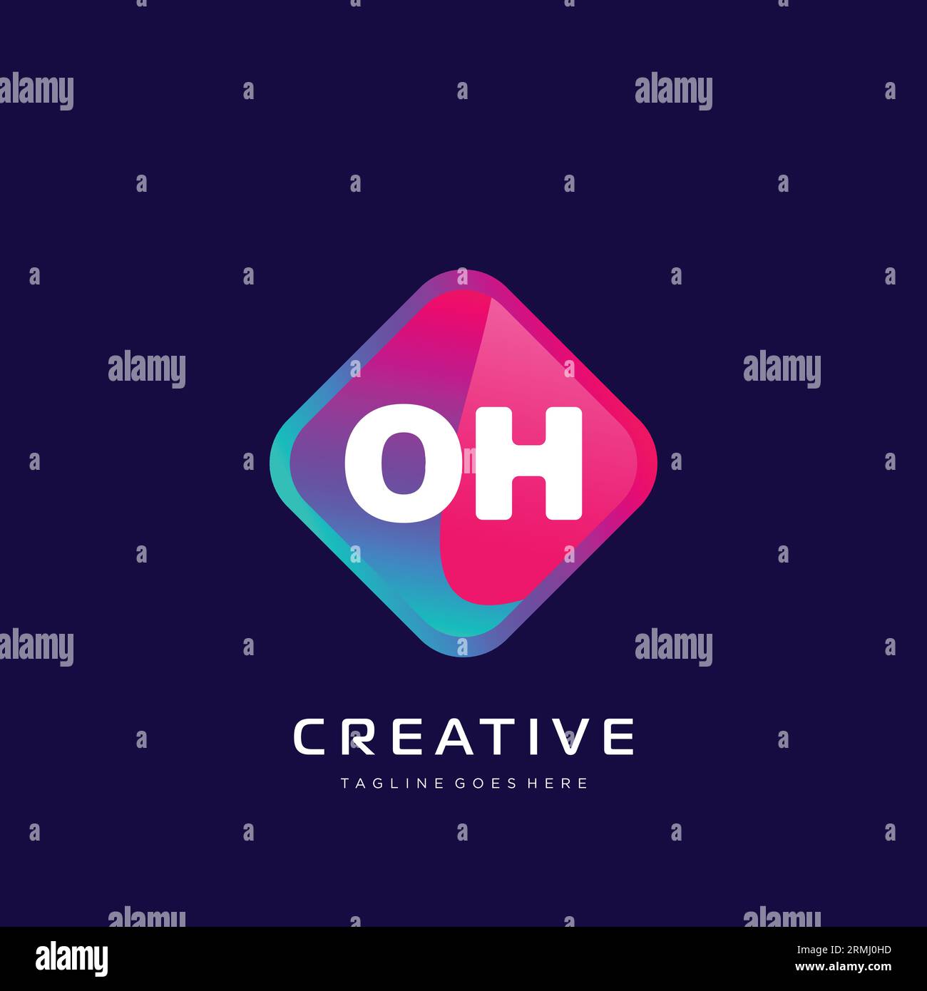 initial logo With Colorful template vector. Stock Vector