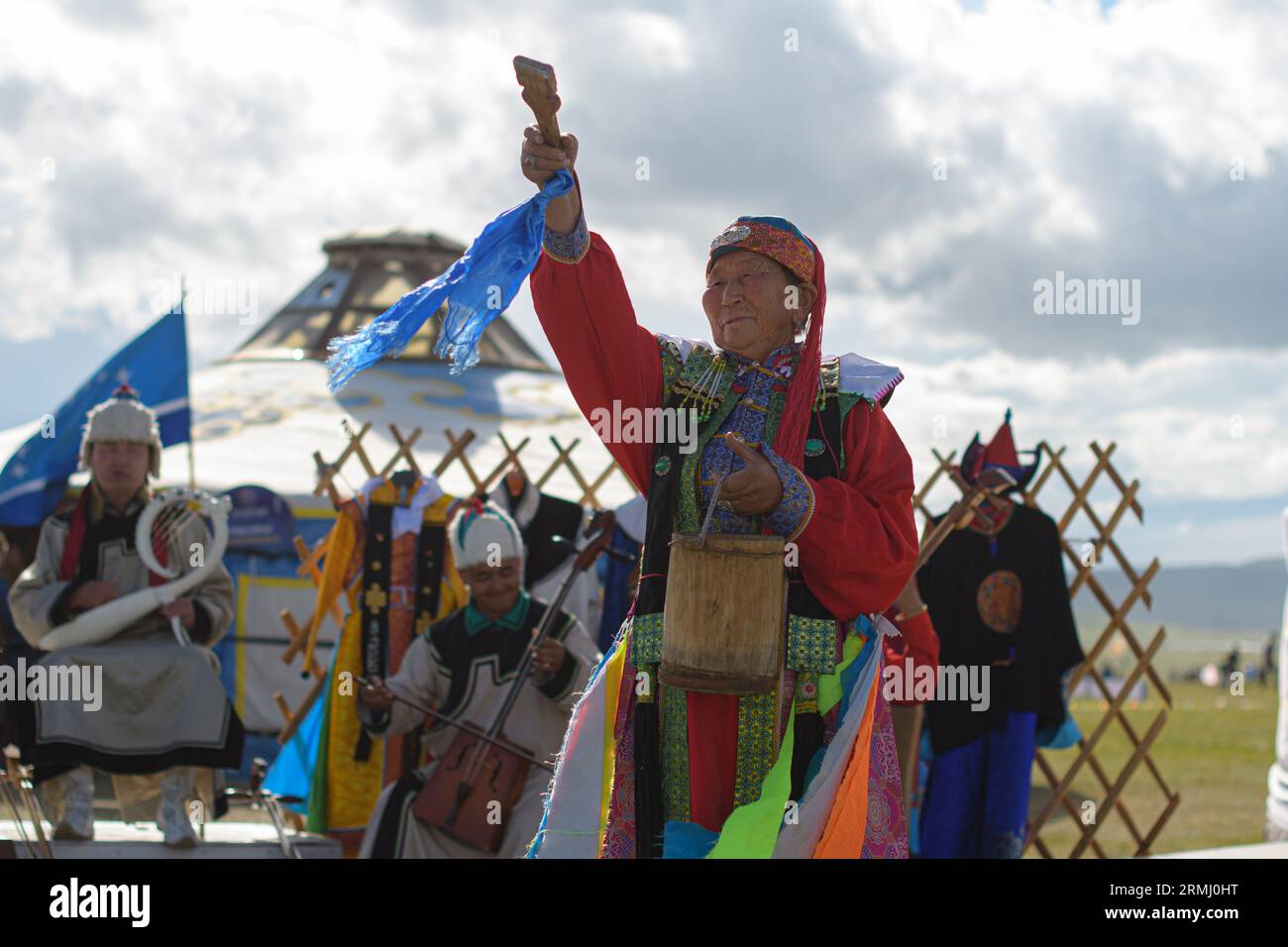 Ulaanbaatar, Tuv, Mongolia - August 20, 2023: all the best, be careful, have a nice trip. Nomads world cultural festival. Credit: L.Enkh-Orgil. Stock Photo