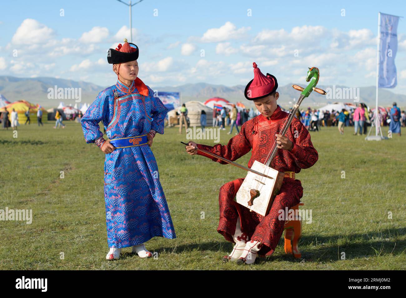 Ulaanbaatar, Mongolia. 20 Aug 2023. Mongolian long song singing at