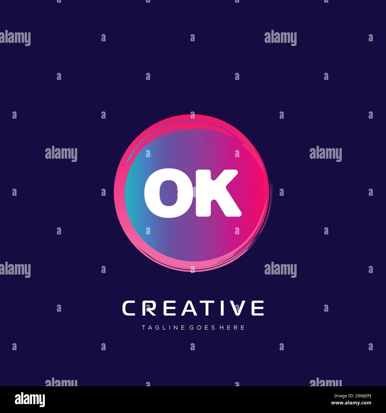 initial logo With Colorful template vector. Stock Vector