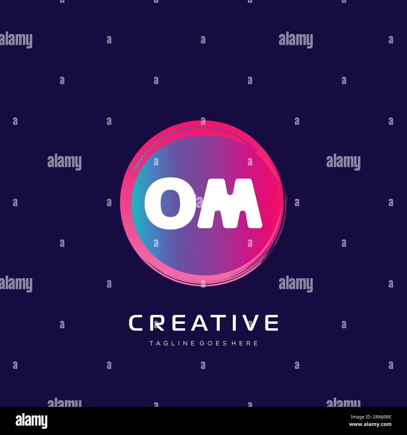initial logo With Colorful template vector. Stock Vector