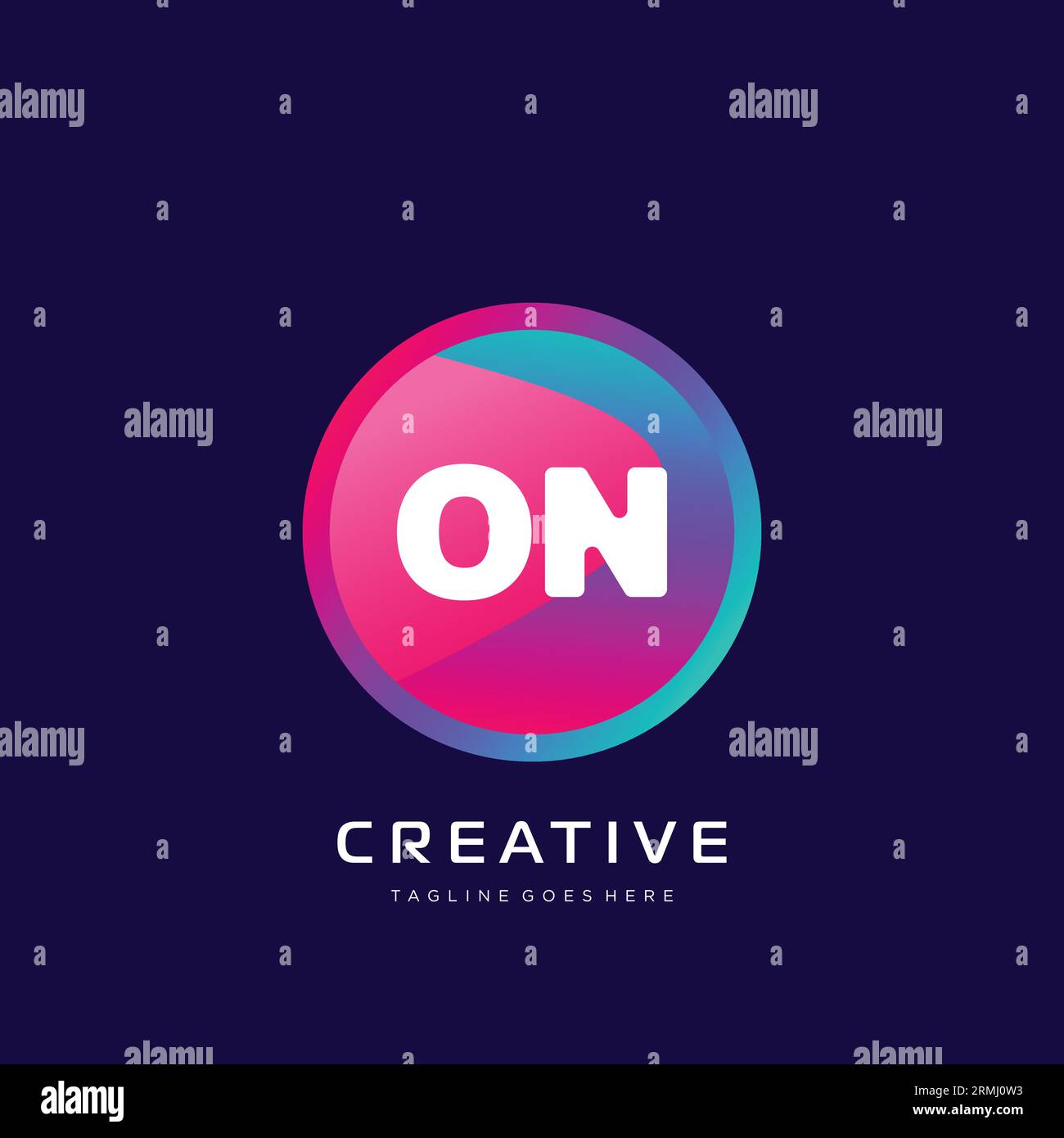 initial logo With Colorful template vector. Stock Vector