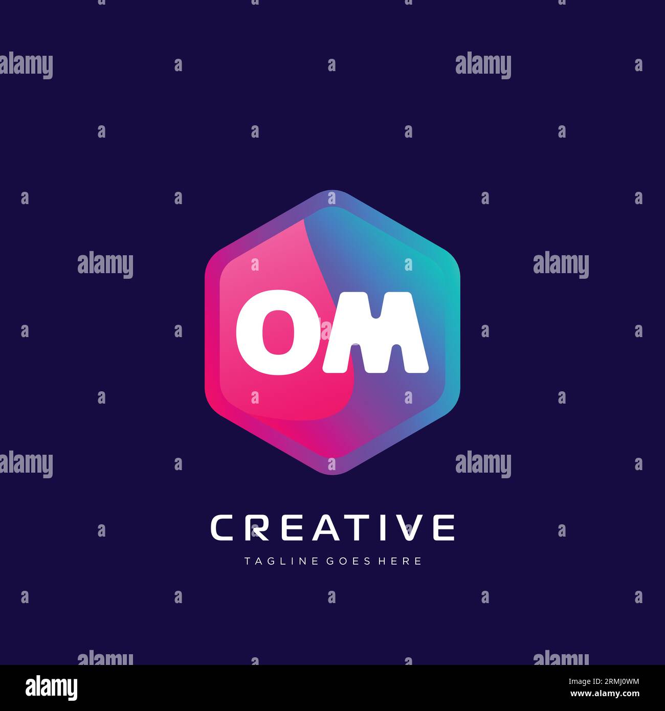 initial logo With Colorful template vector. Stock Vector