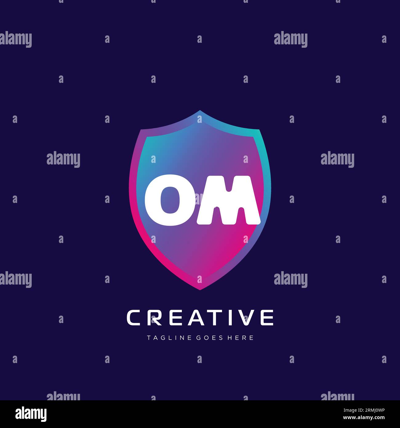 initial logo With Colorful template vector. Stock Vector