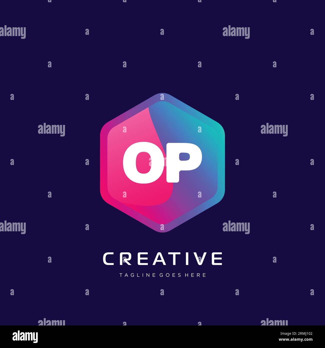 initial logo With Colorful template vector. Stock Vector