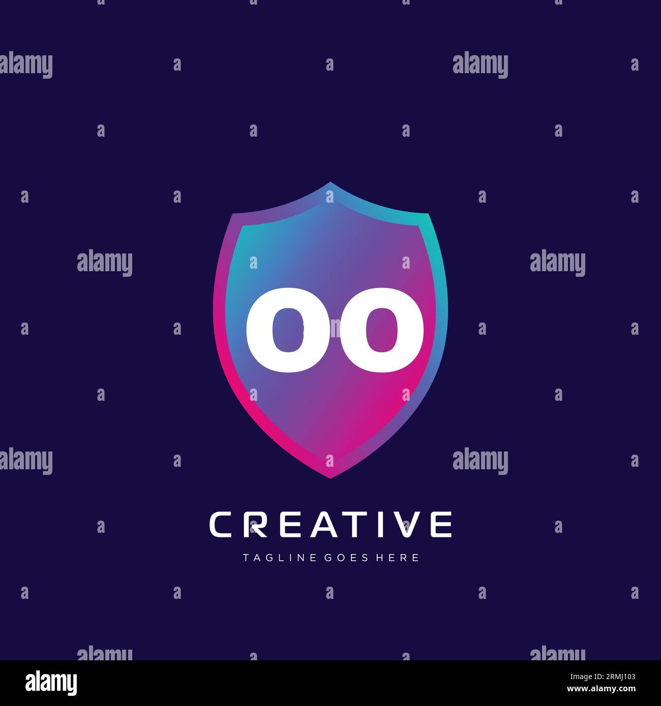 initial logo With Colorful template vector. Stock Vector