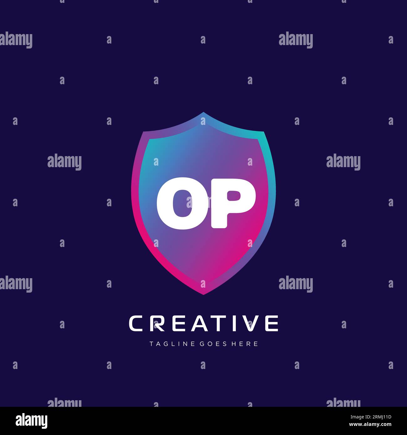 initial logo With Colorful template vector. Stock Vector