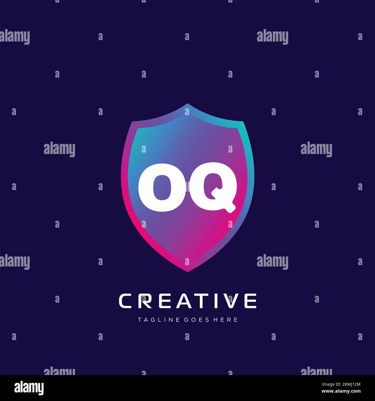 initial logo With Colorful template vector. Stock Vector