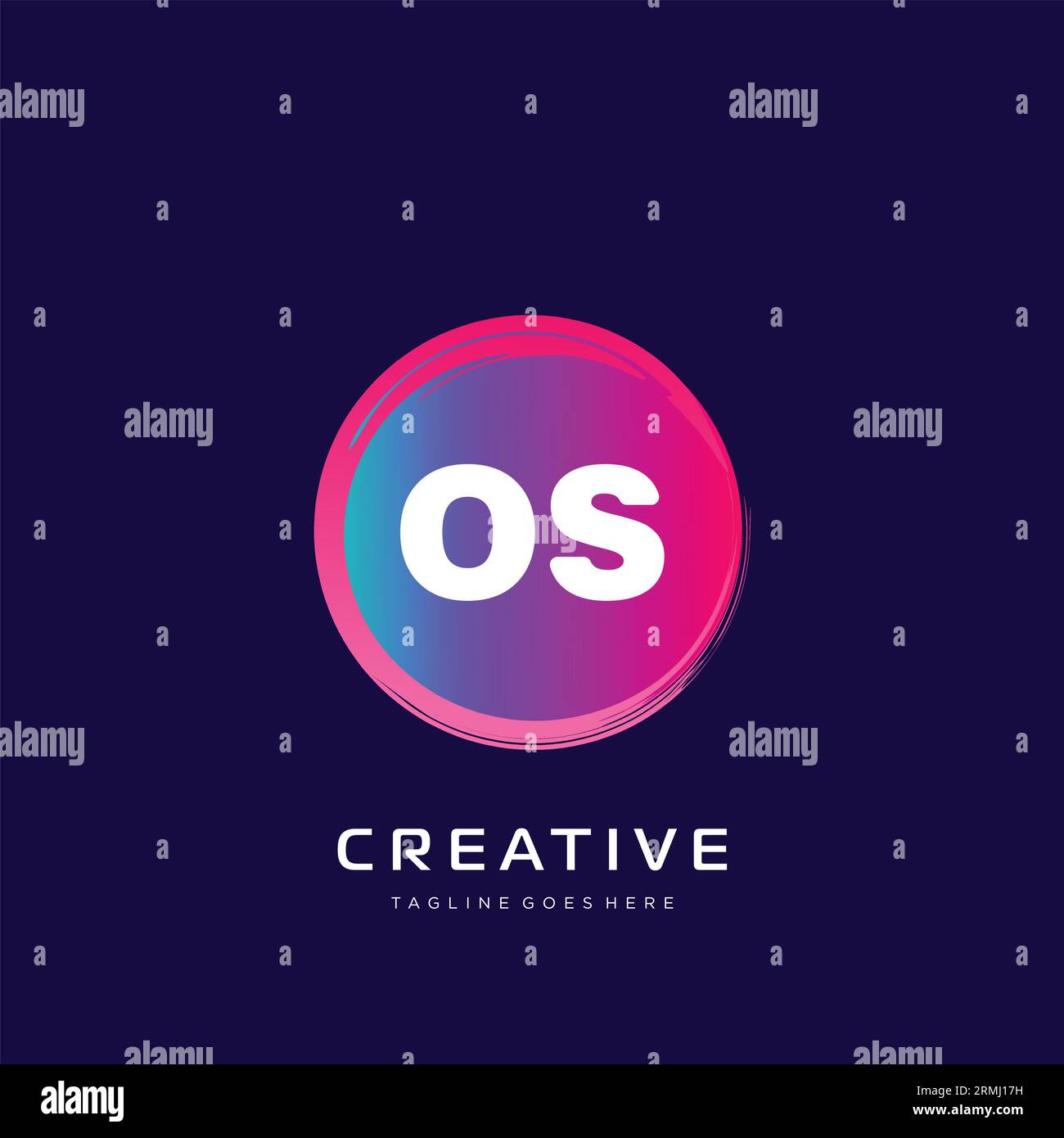 initial logo With Colorful template vector. Stock Vector