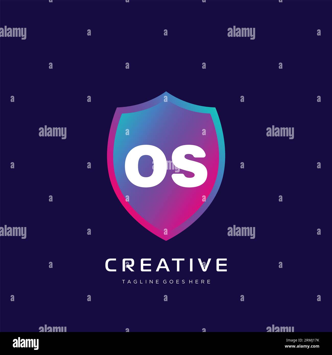 initial logo With Colorful template vector. Stock Vector
