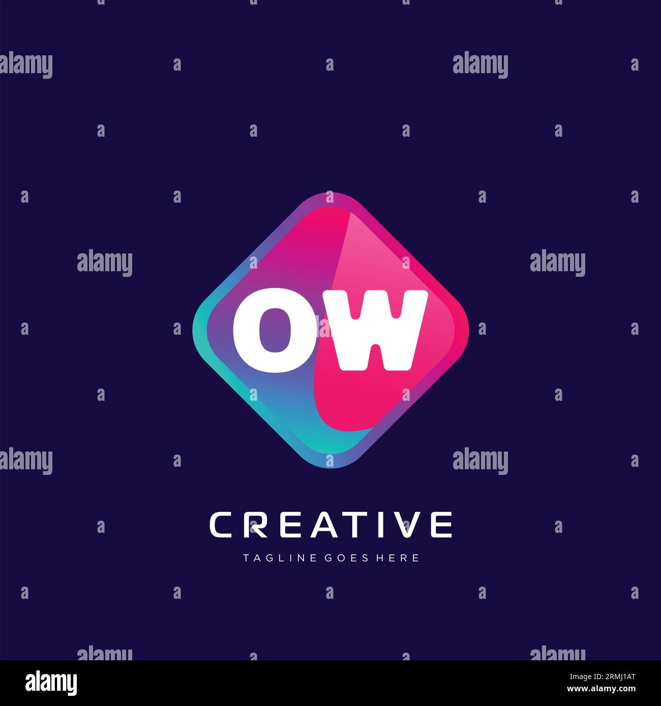 initial logo With Colorful template vector. Stock Vector