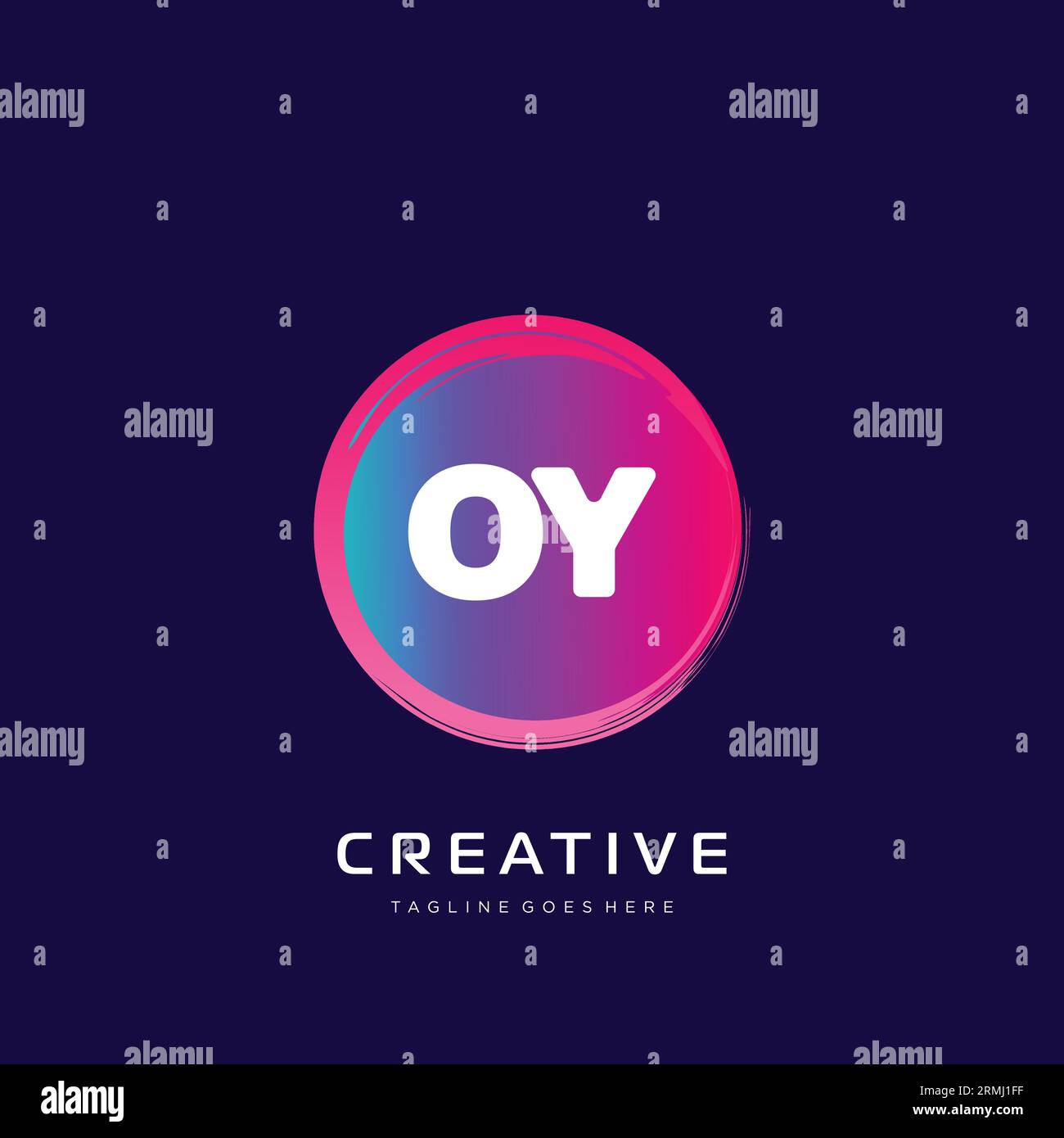 initial logo With Colorful template vector. Stock Vector