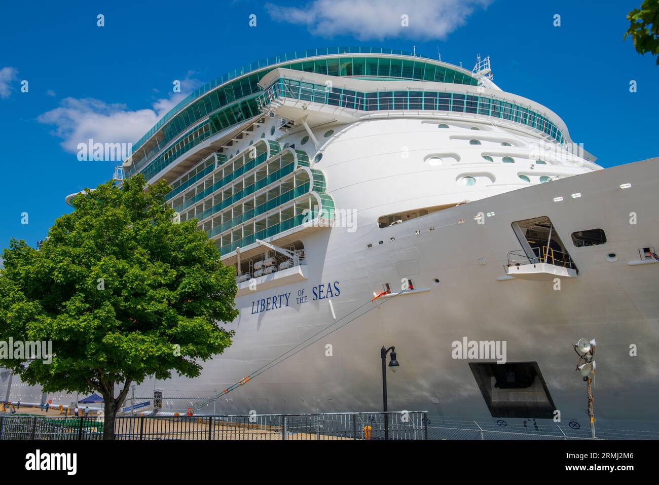 Royal Caribbean luxurious cruise ship Liberty of the Seas docked at