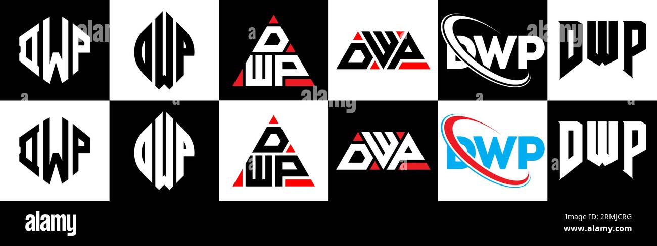 Dwp Logos Stock Vector Images Alamy   Dwp Letter Logo Design In Six Style Dwp Polygon Circle Triangle Hexagon Flat And Simple Style With Black And White Color Variation Letter Logo Se 2RMJCRG 