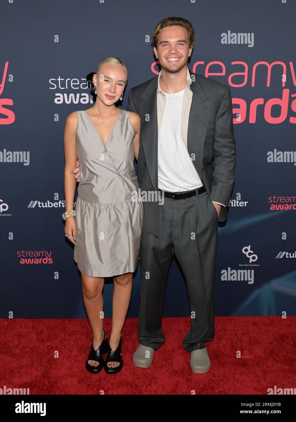 August 27, 2023, Century City, California, United States Mallory Morris and Jack Cook attend