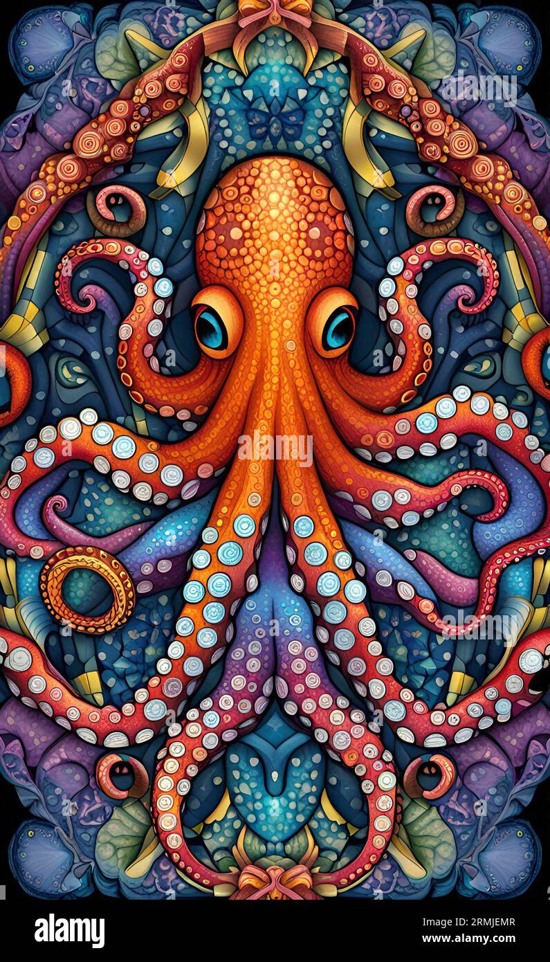 Octopus Abstract Stock Photo