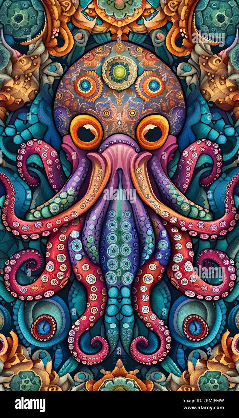 Octopus Abstract Stock Photo