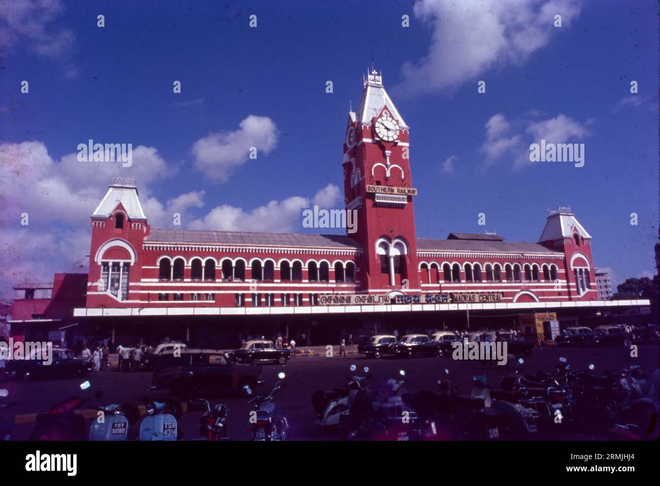 Chennai Central Railway Station, Built in the Gothic Revival style, the