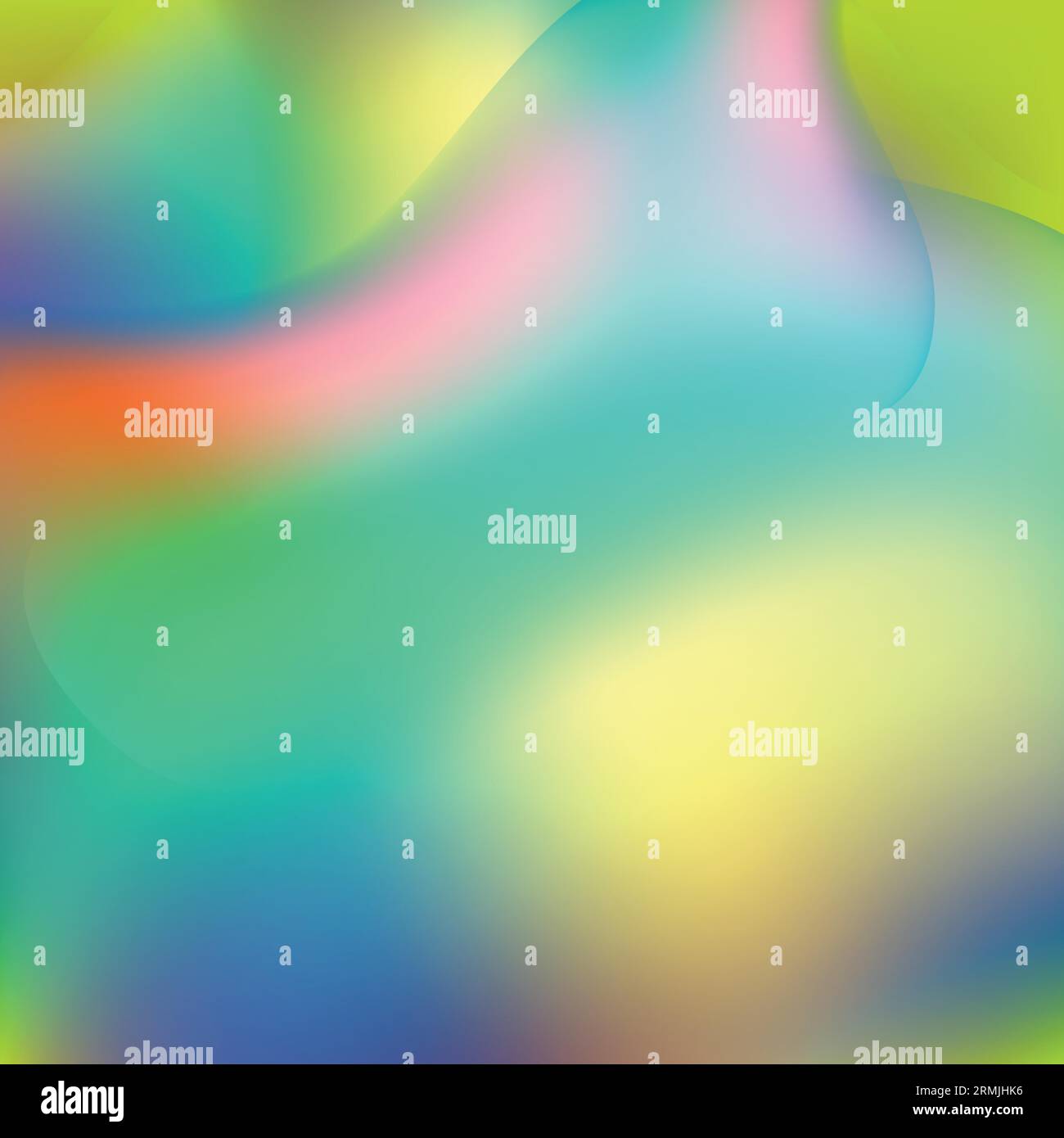 Holographic liquid smooth waves abstract background. Vector design Stock Vector