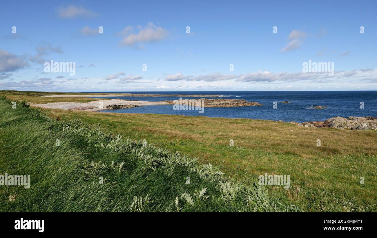 Ireland, County Donegal pebble beach at the Fanad Peninsula where is