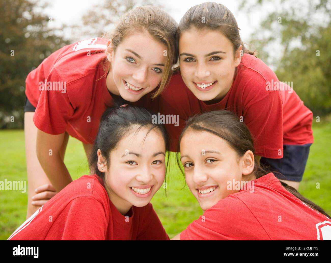 Girls Sport Team Stock Photo
