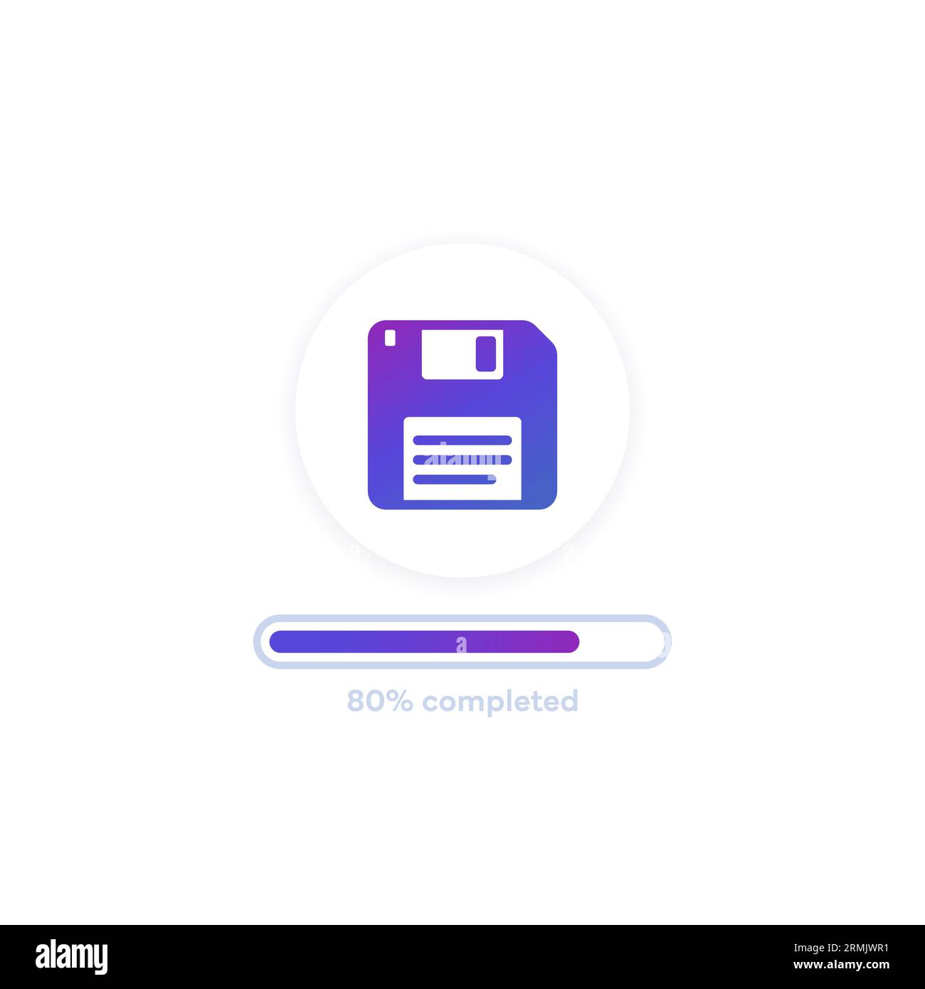 backup or copy files design with progress bar Stock Vector Image & Art
